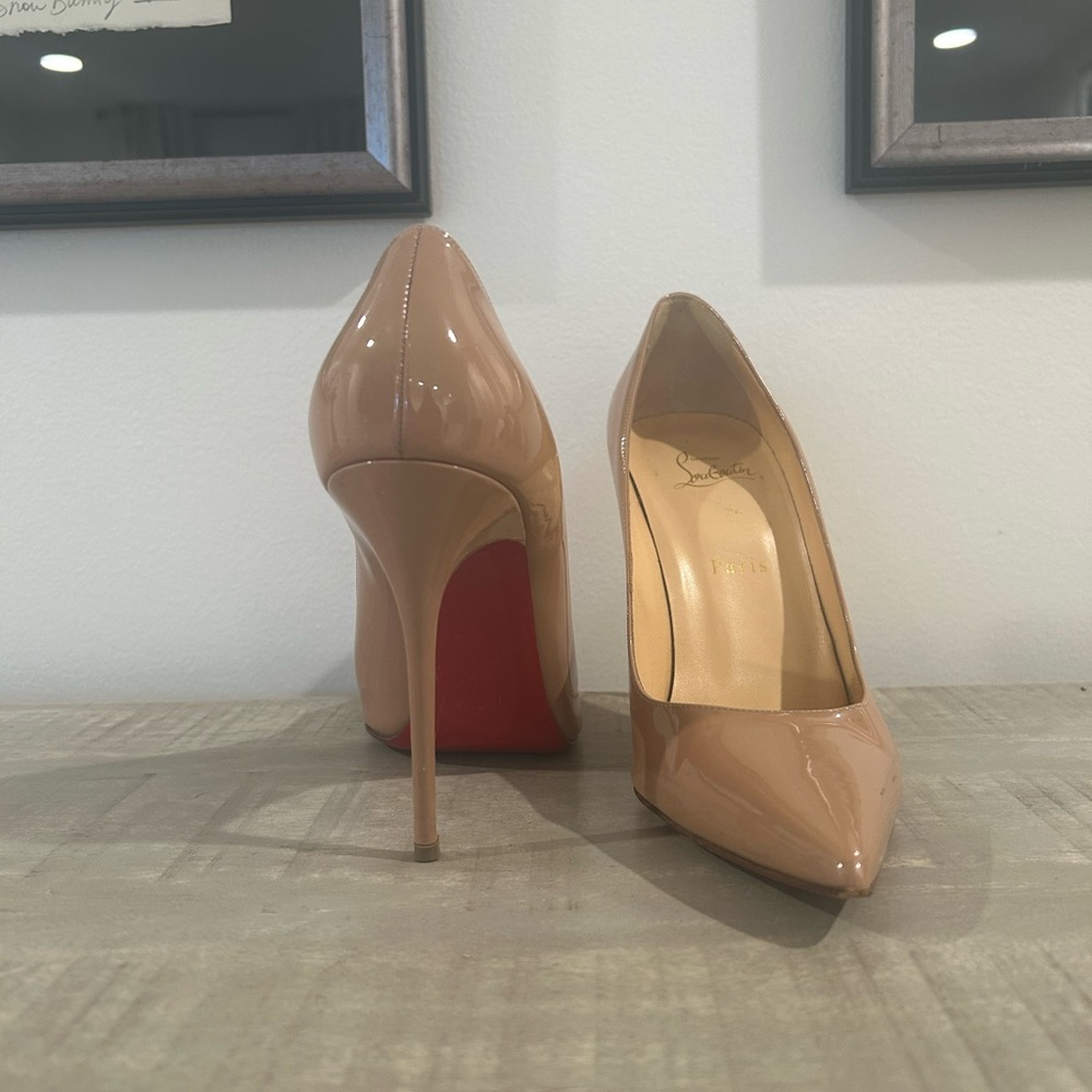 Tan Louboutin Pigalle Pumps